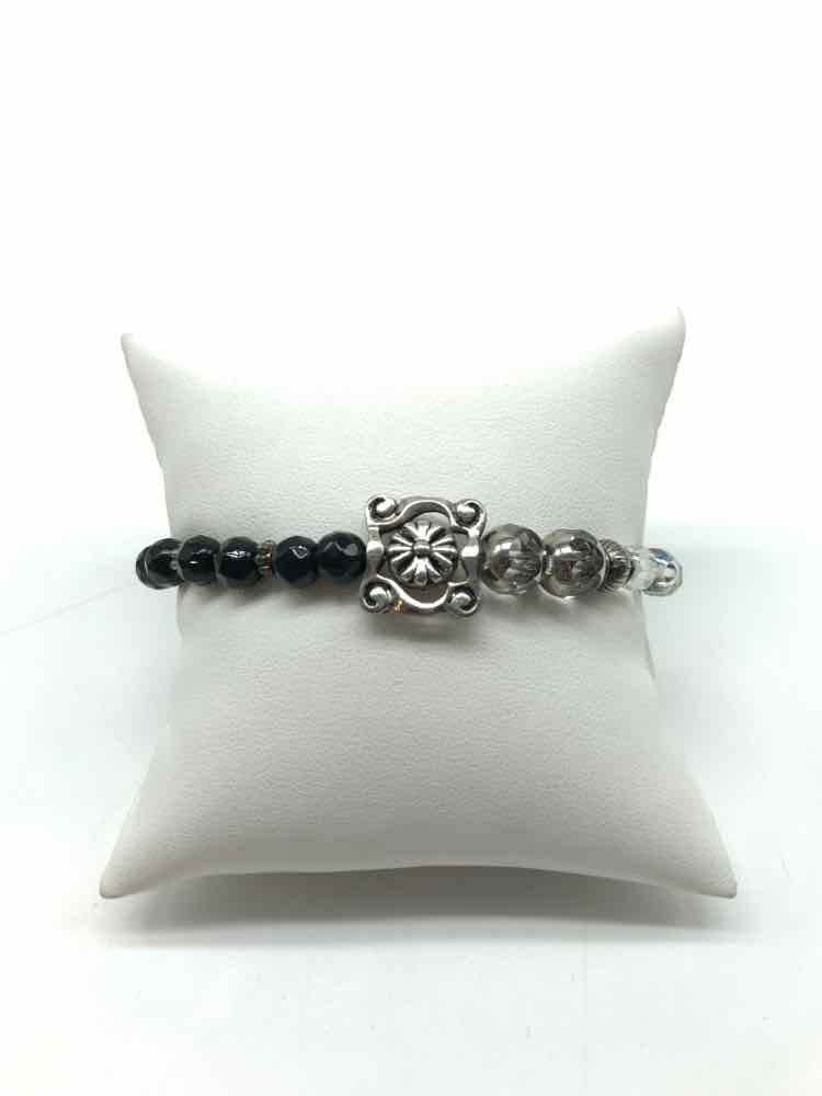 Black Beaded Bracelet