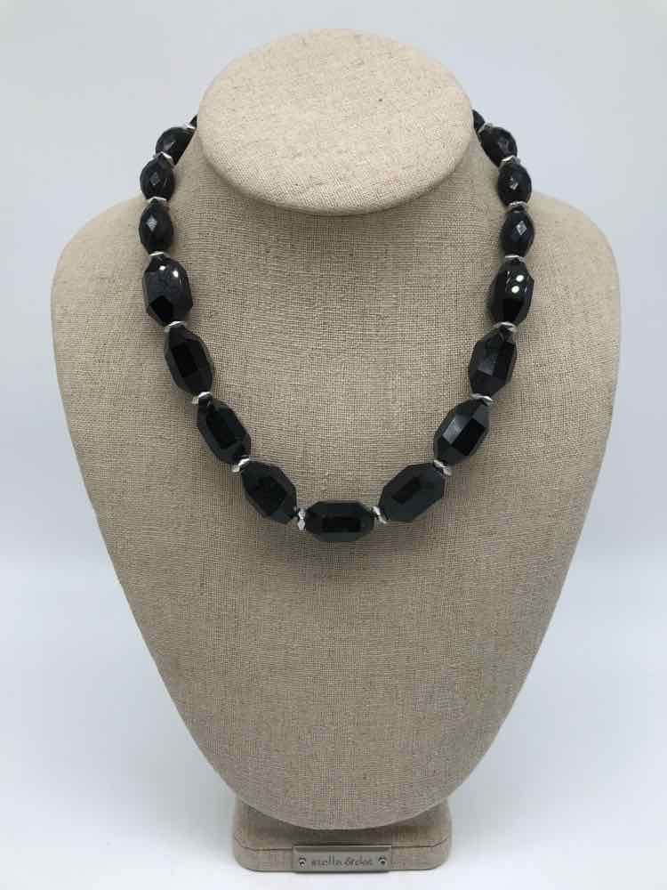 Black Beaded Necklace