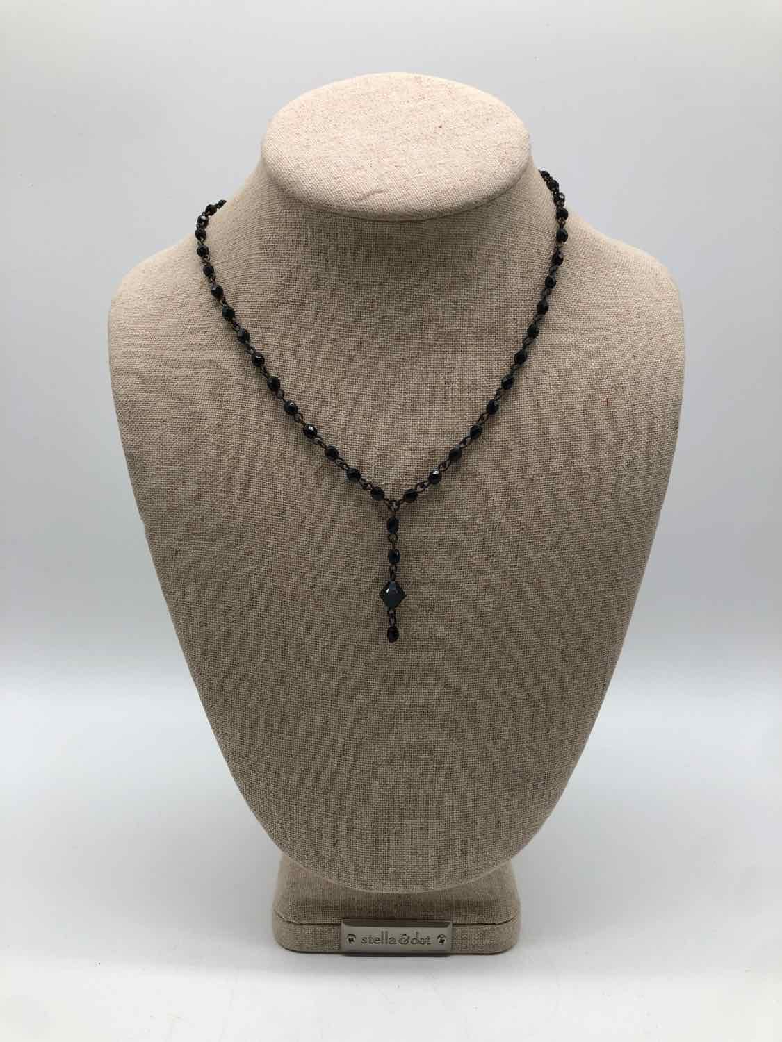 Black Beaded Necklace