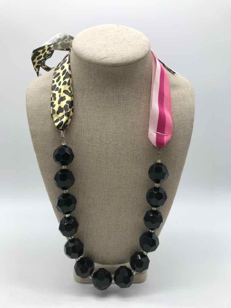 Black Beaded Necklace