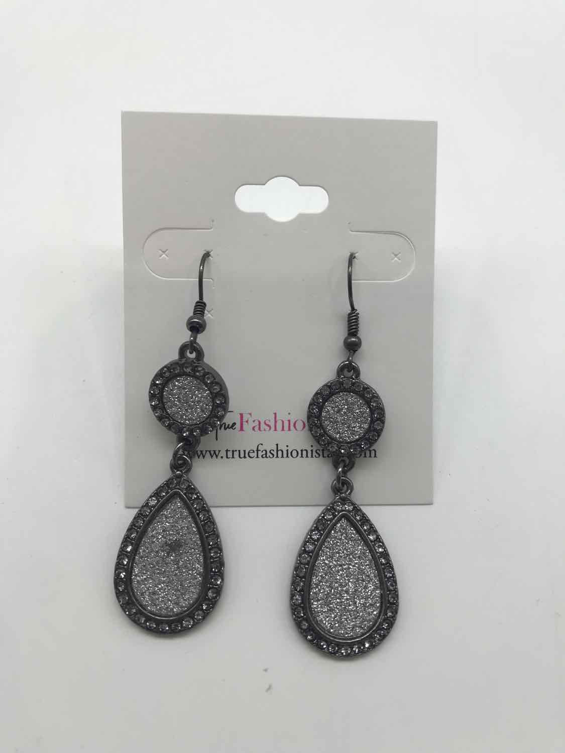 Black Dressy Drop Earrings