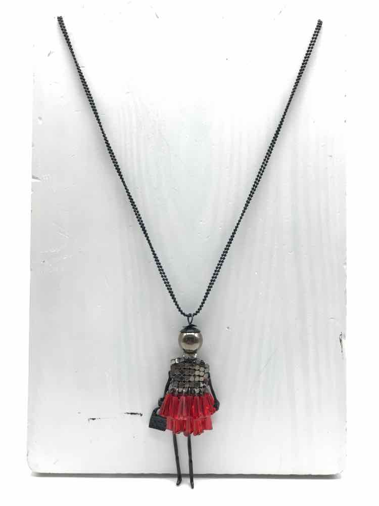 Black Novel Statement Necklace