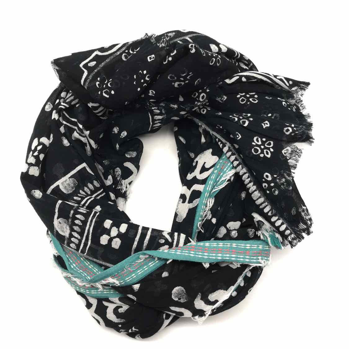 Black Printed Scarves