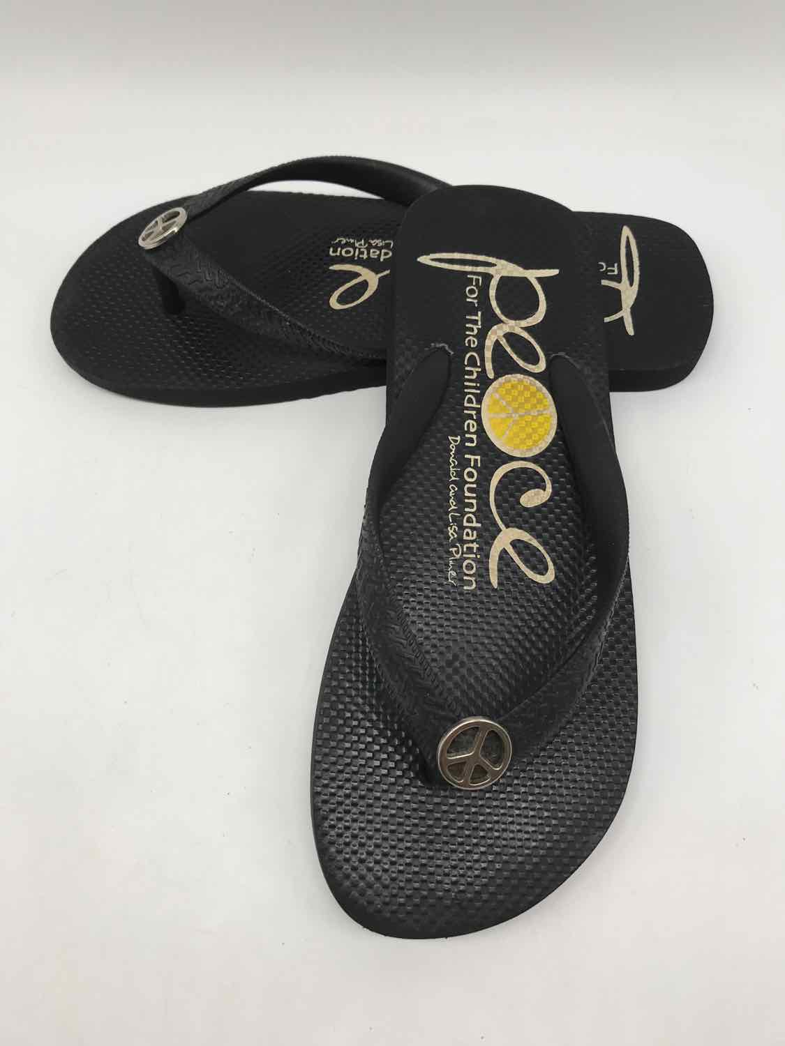 Black Size 7 Flip Flop Sandals