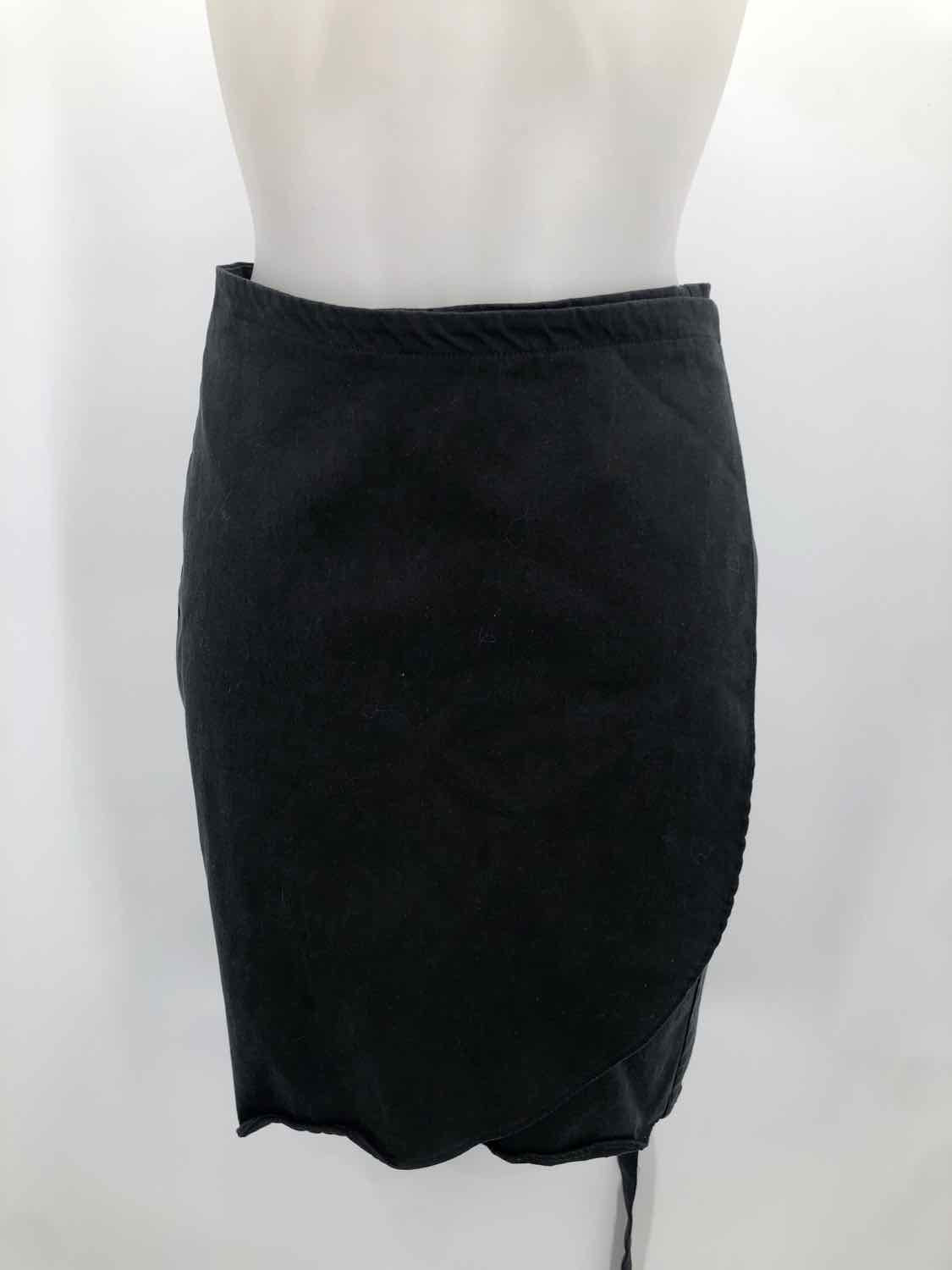 Black Size Small Wrap Skirt