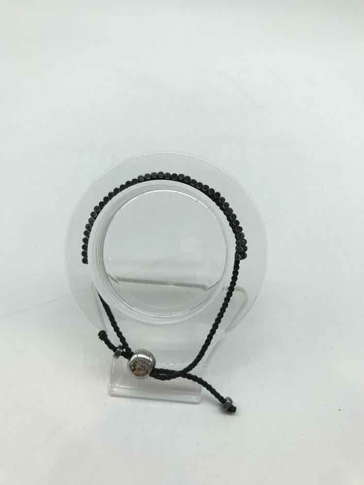 Black Slide Fabric Bracelet