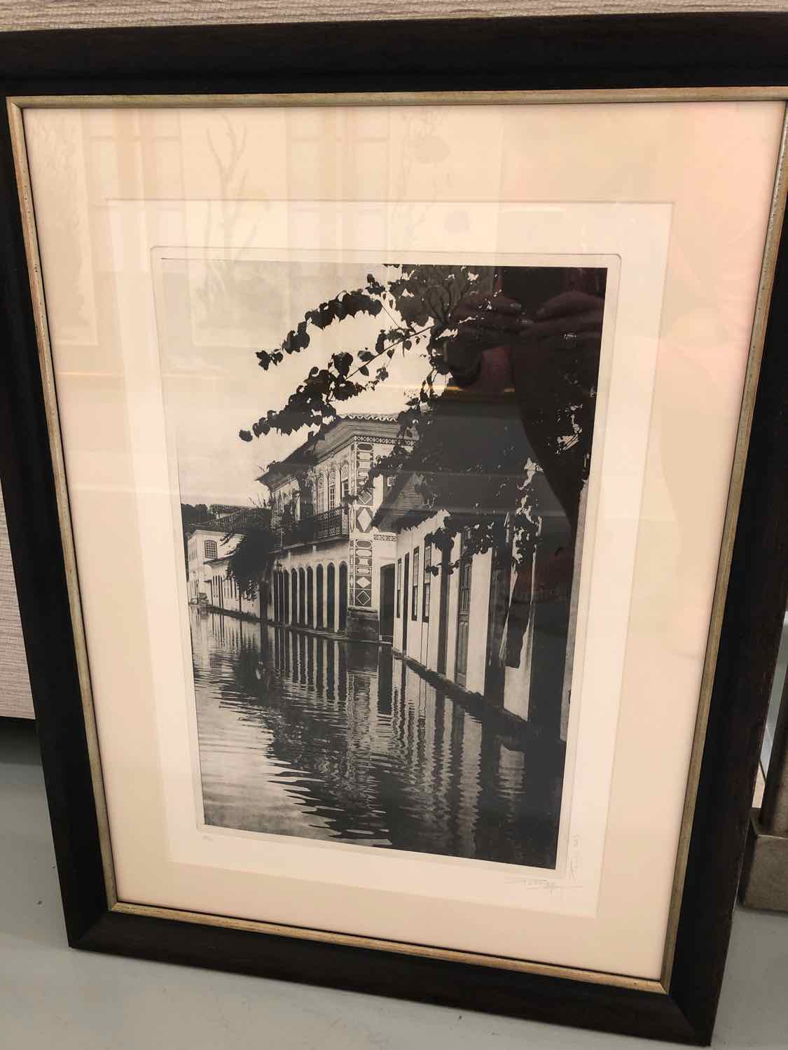 Black Venice Canal Photo Art Work