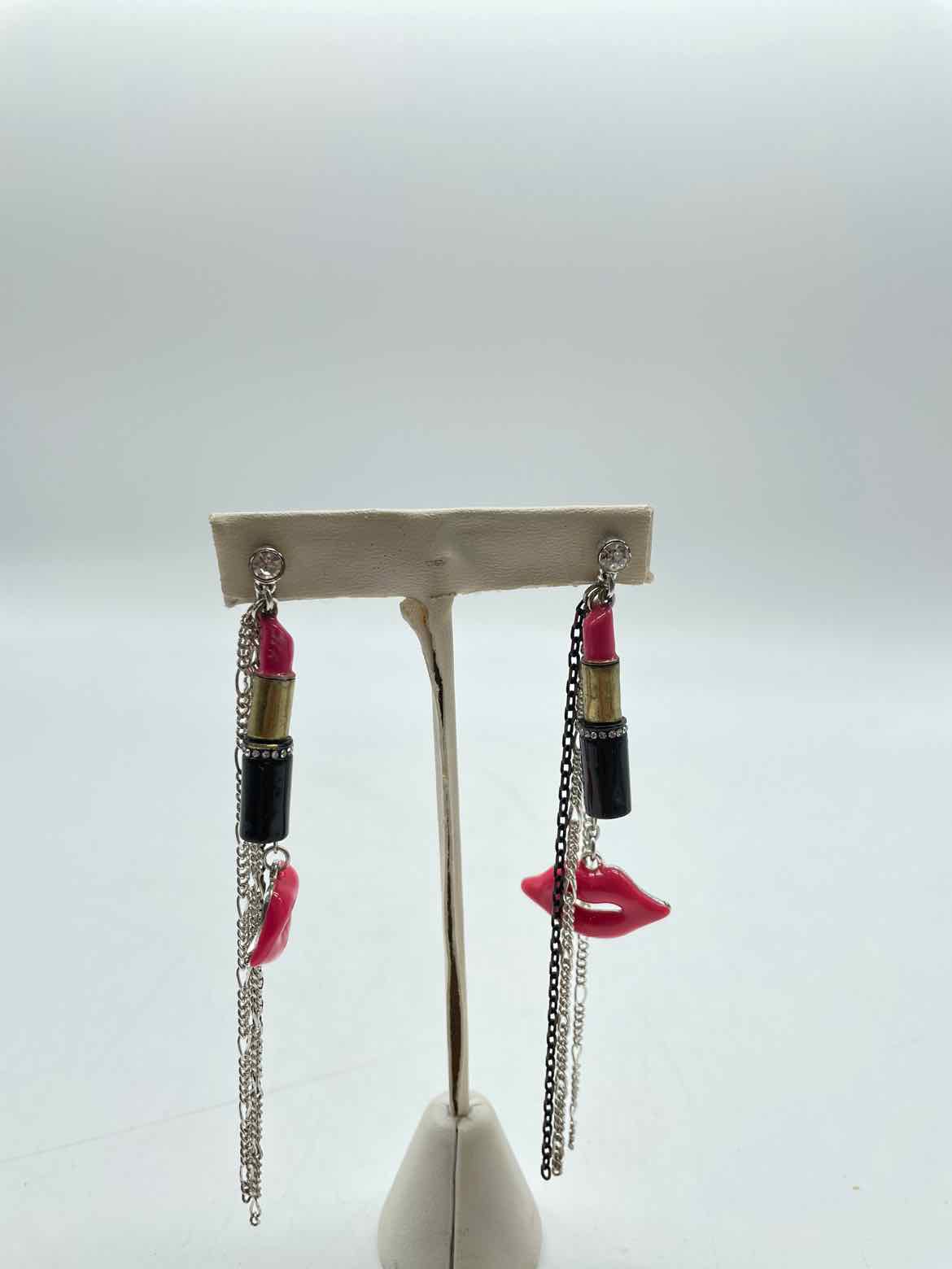 Black Whimsical Drop Earrings