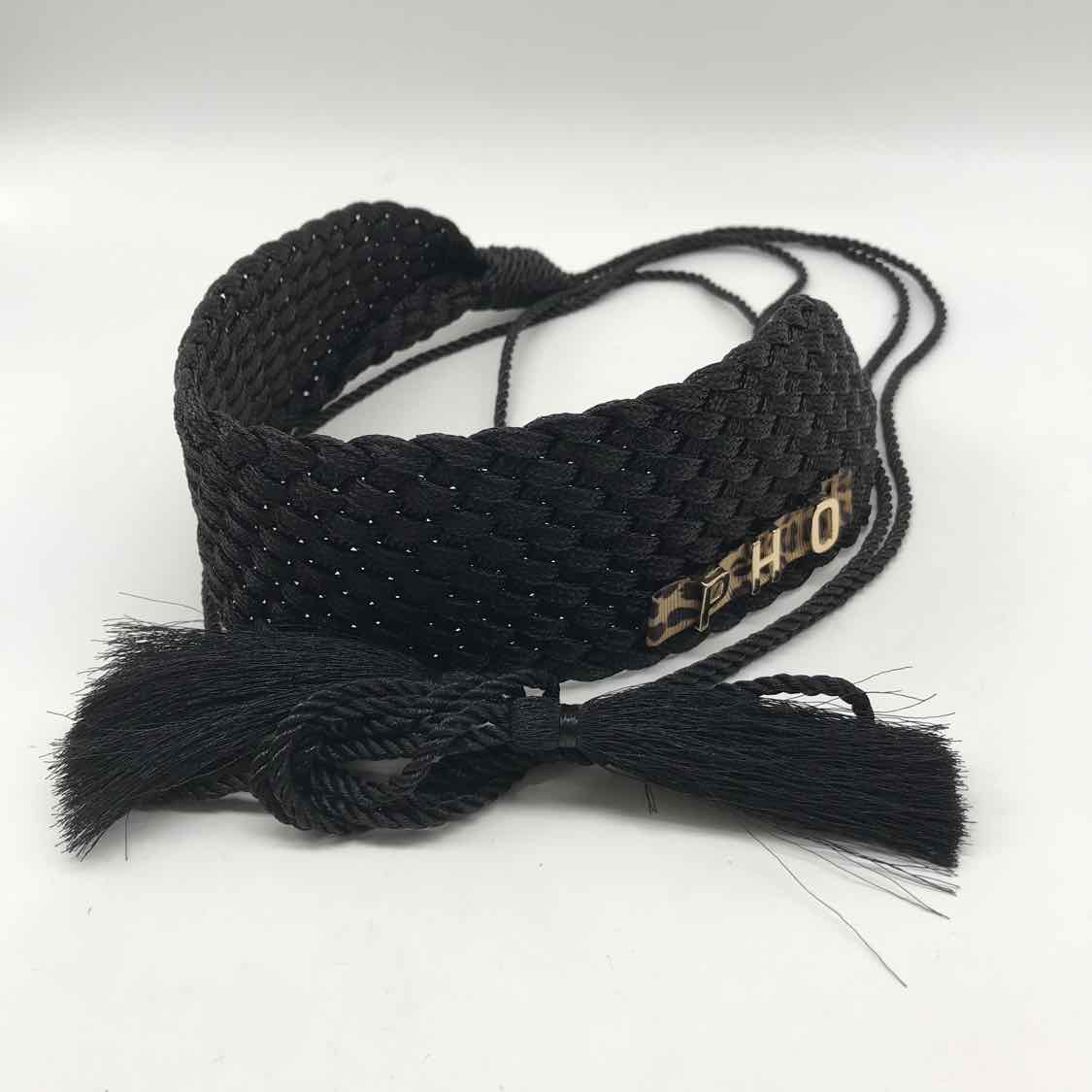 Black Woven Belts