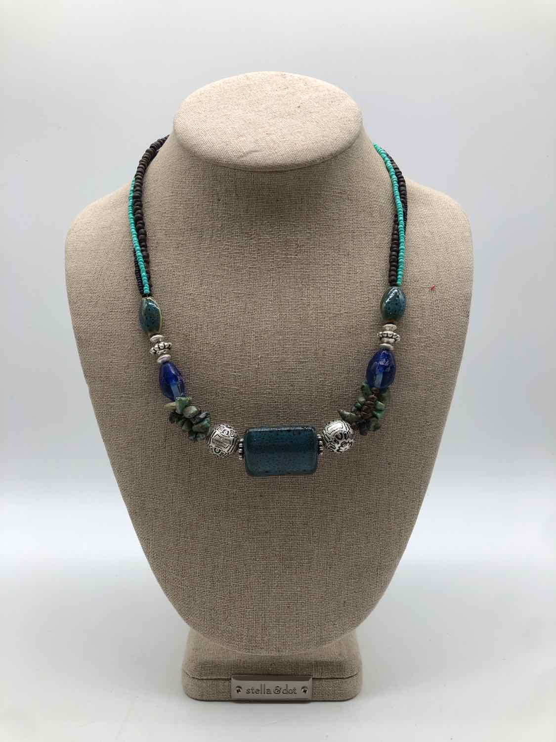 Blue Beaded Necklace