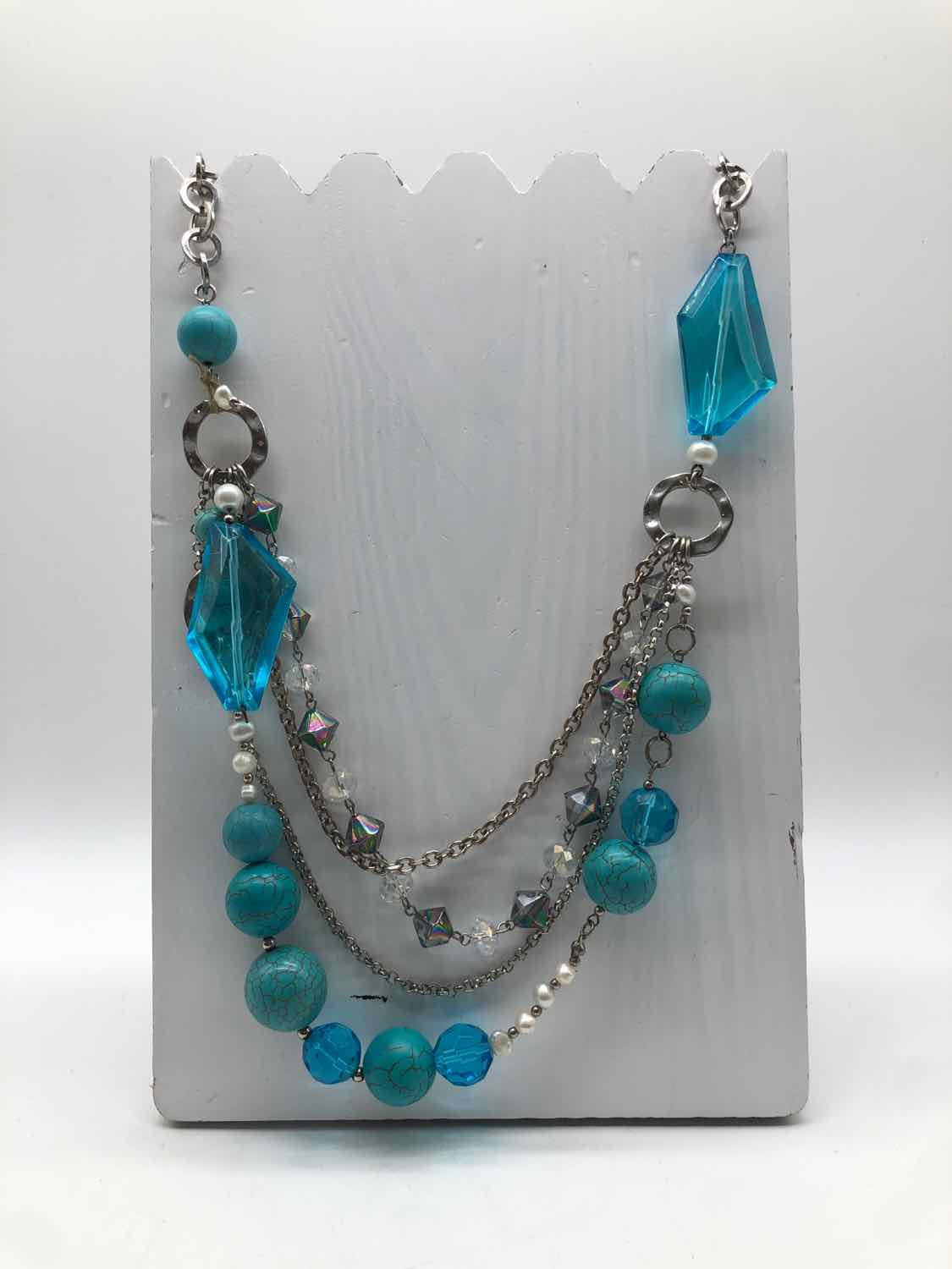 Blue Beaded Necklace