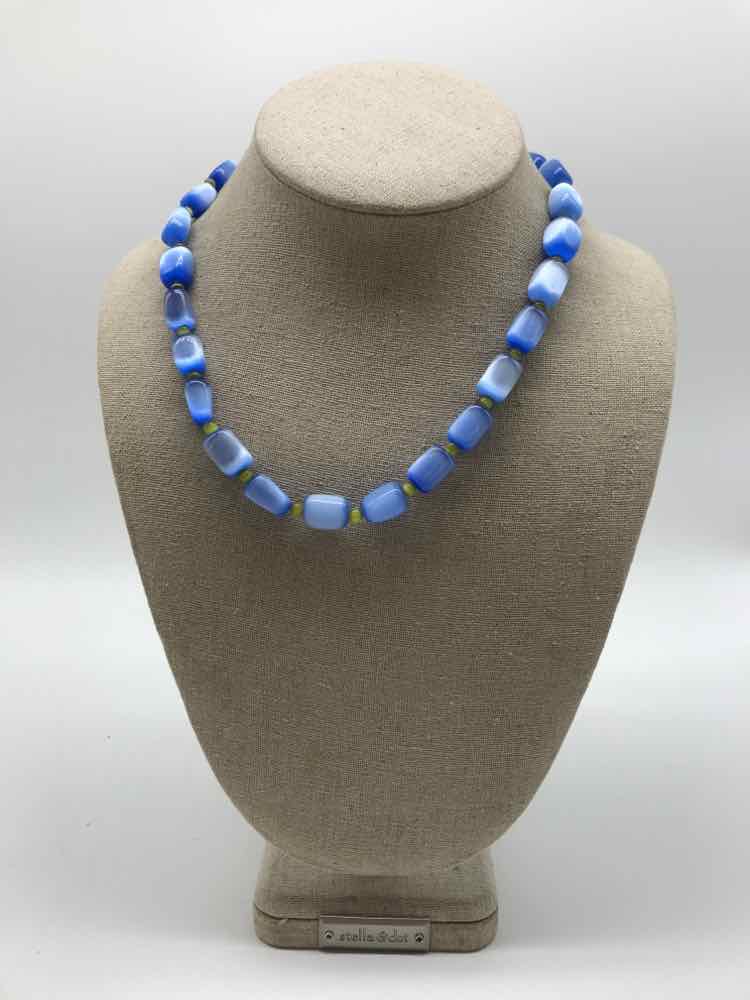 Blue Chalcedony Beaded Necklace