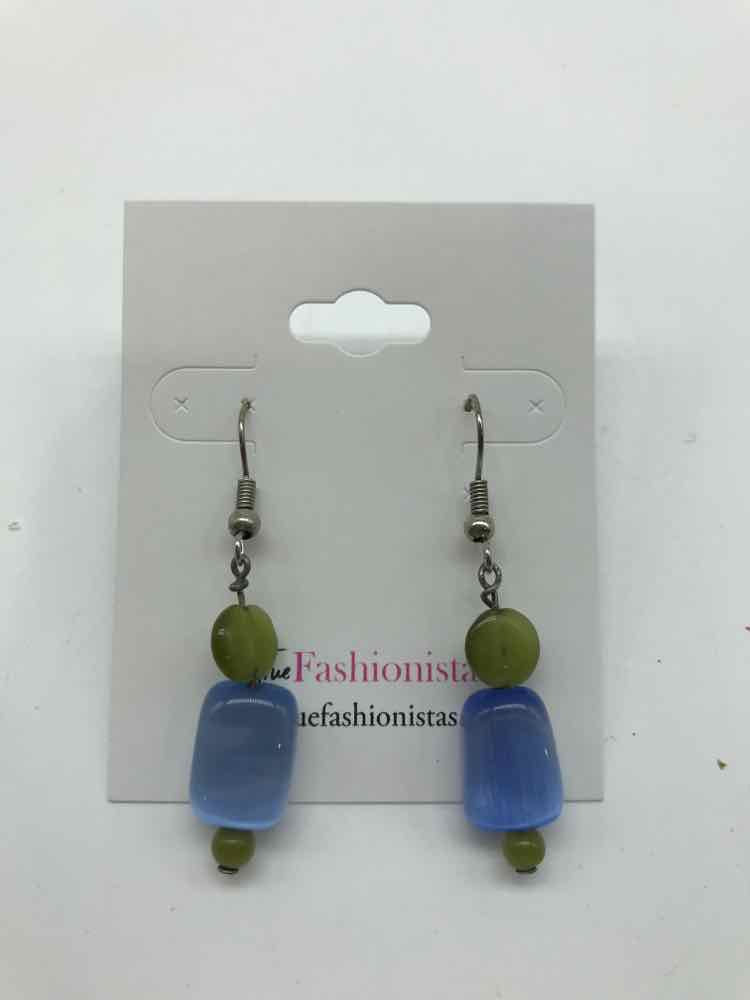 Blue Chalcedony Drop Earrings