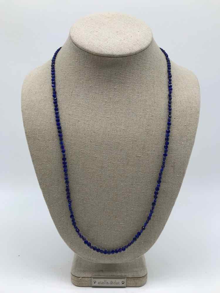 Blue Lapis Beaded Necklace