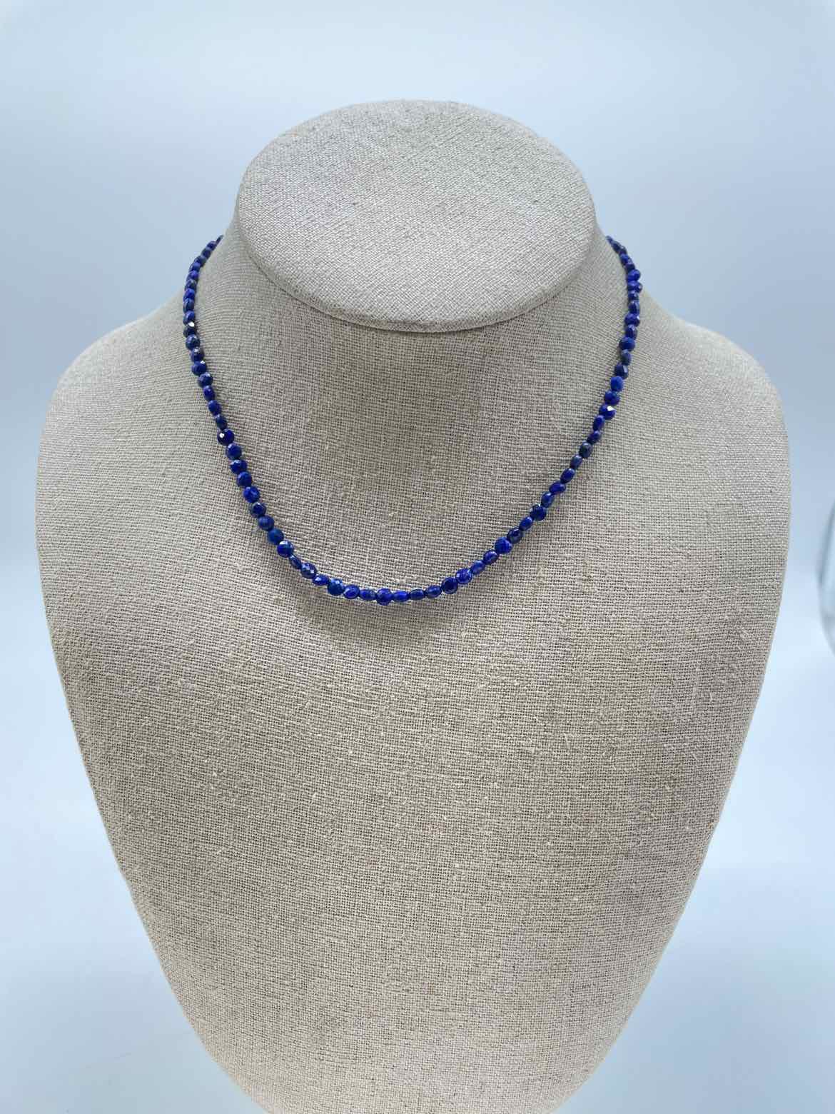 Blue Lapis Beaded Necklace