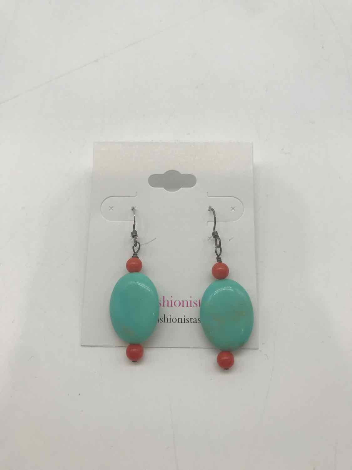 Blue Stone Drop Earrings