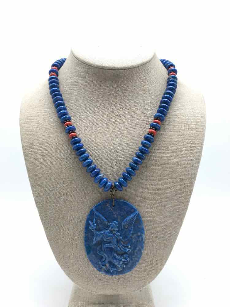 Blue Stone Statement Necklace