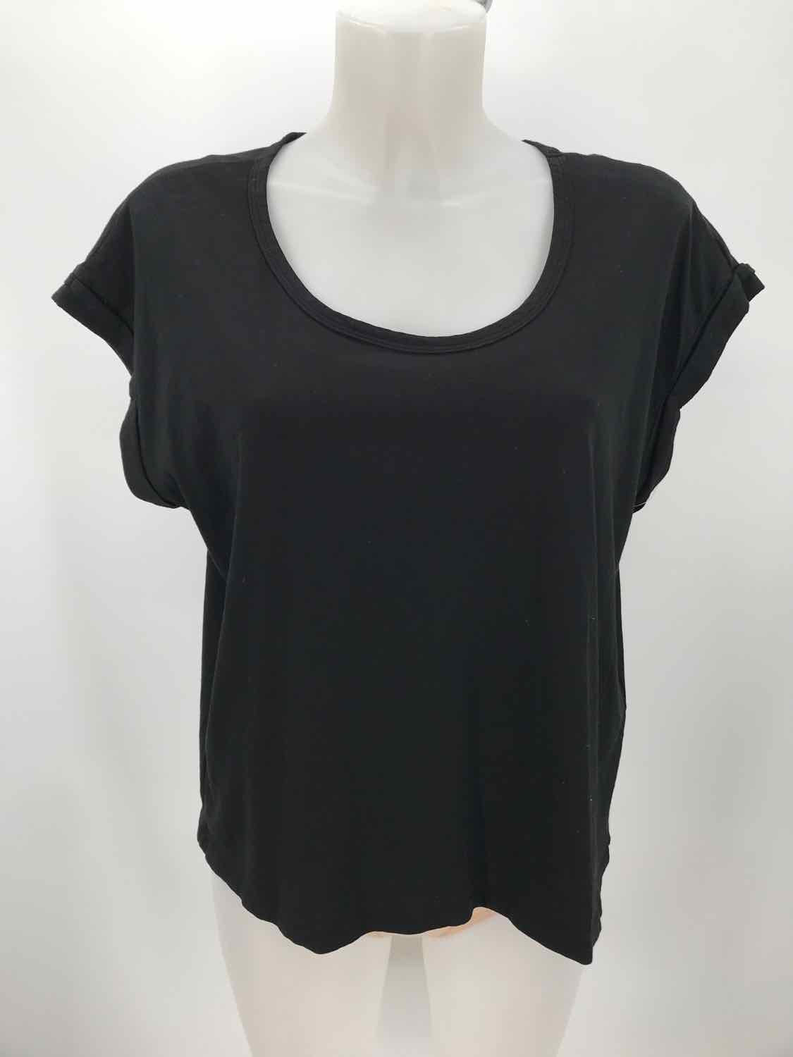 Bobi Black Size Small Open Back T-shirt