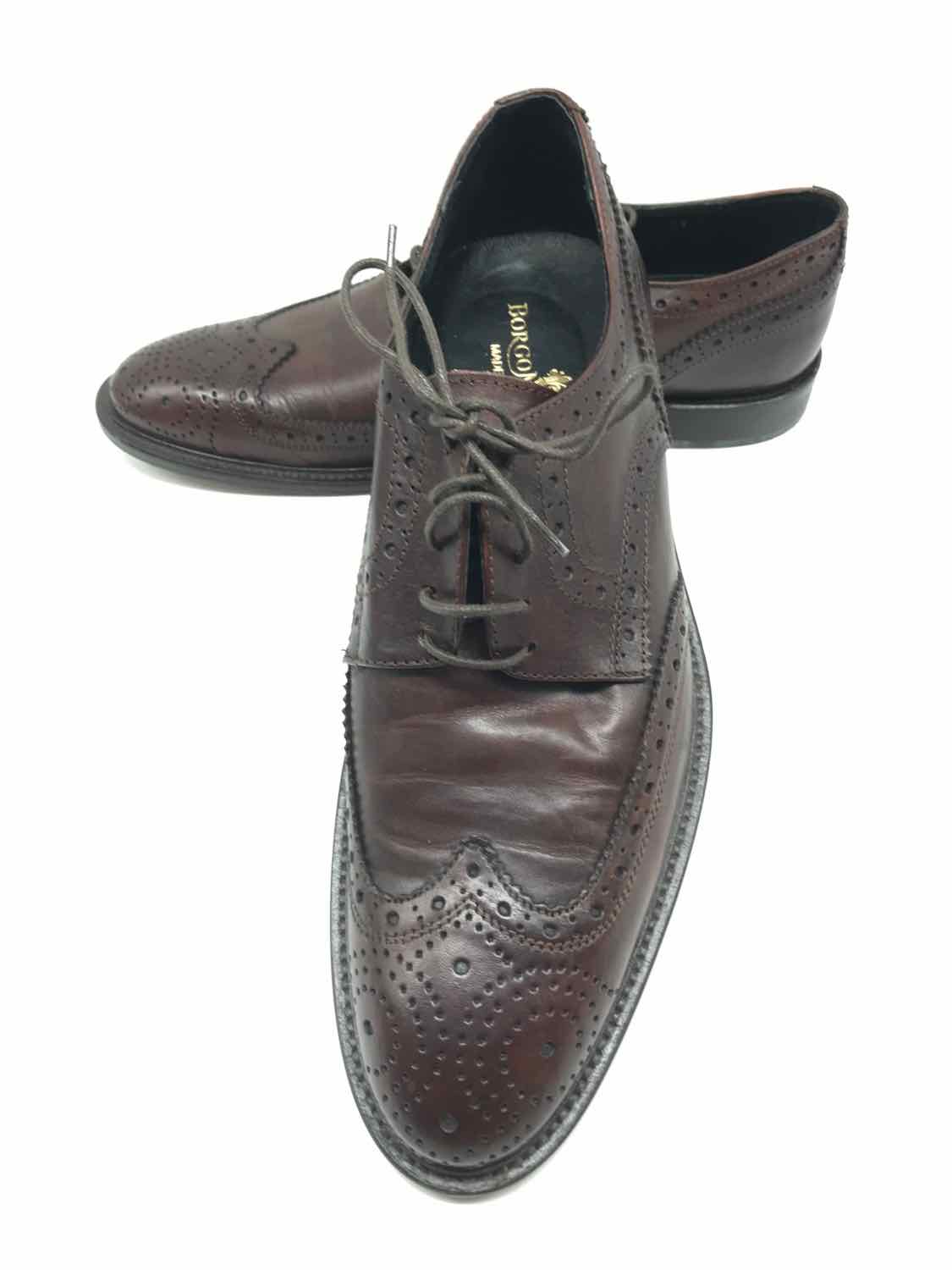 Borgo Mediceo Brown 13 Leather Men's Dress Shoes