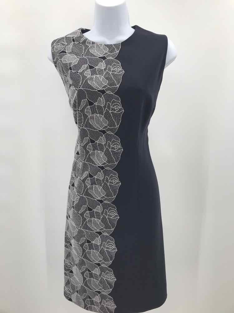 Boss Navy Size 8 Floral Cocktail Dress