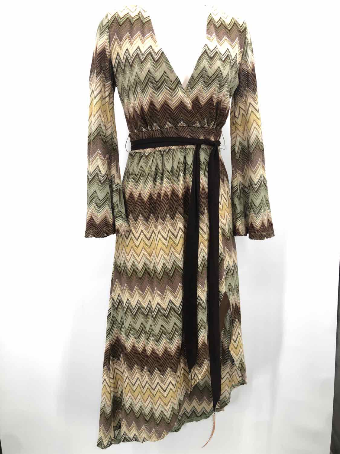 Boston Proper Brown Size Small Knitted Long Sleeve Long Maxi Dress