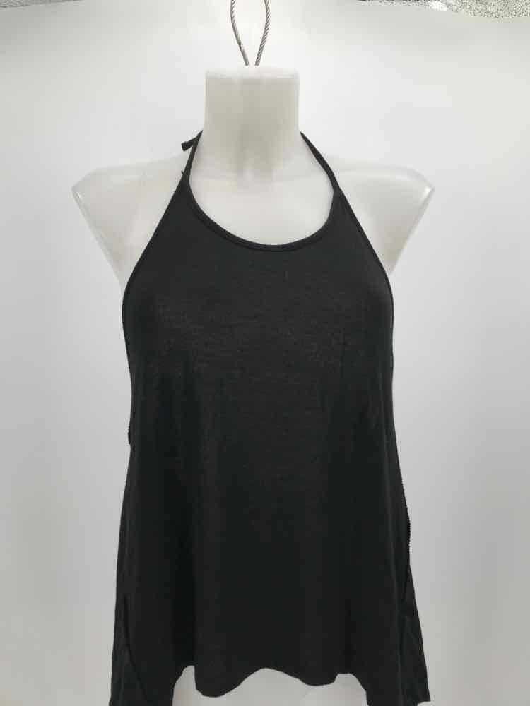 Brandy Melville Black Size One Size Open Back Halter Tank