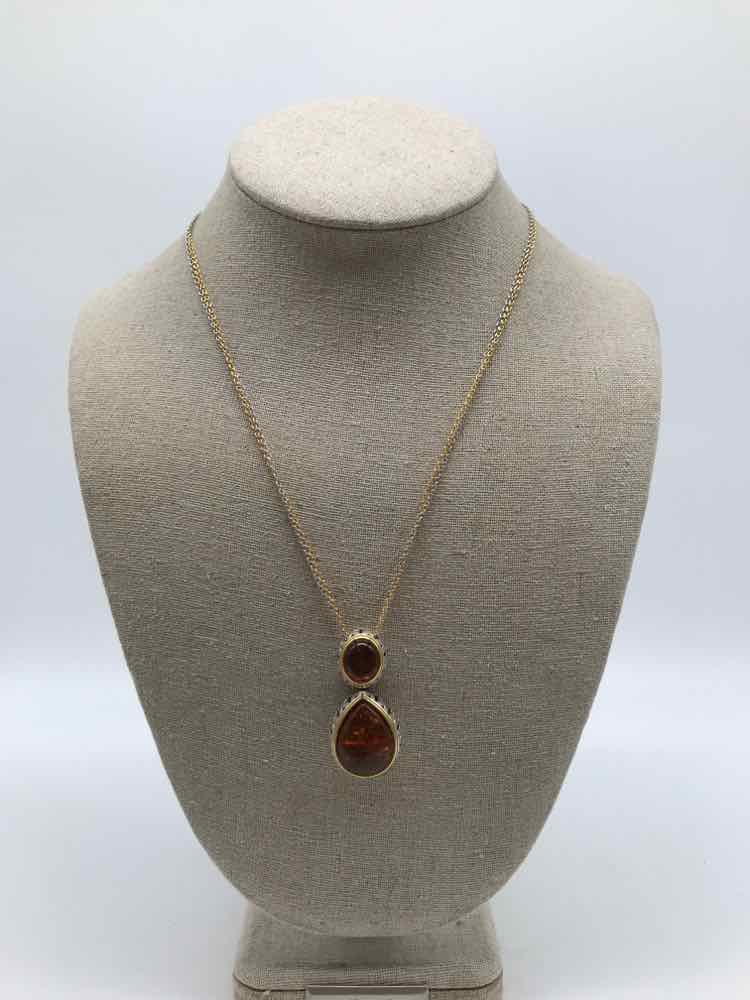 Brighton Silver Amber Delicate Necklace