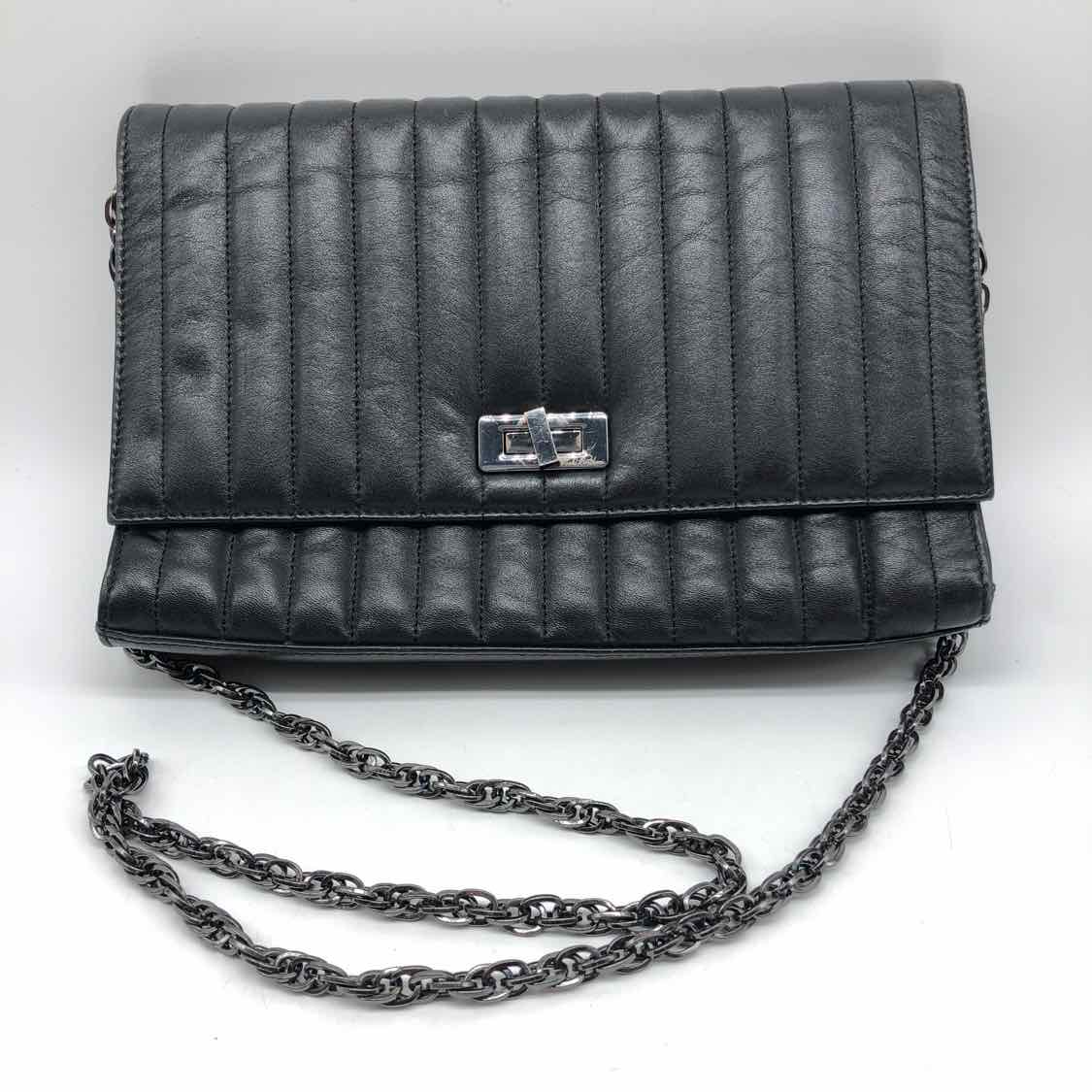 Brooks Brothers Black Quilted Convertible Crossbody