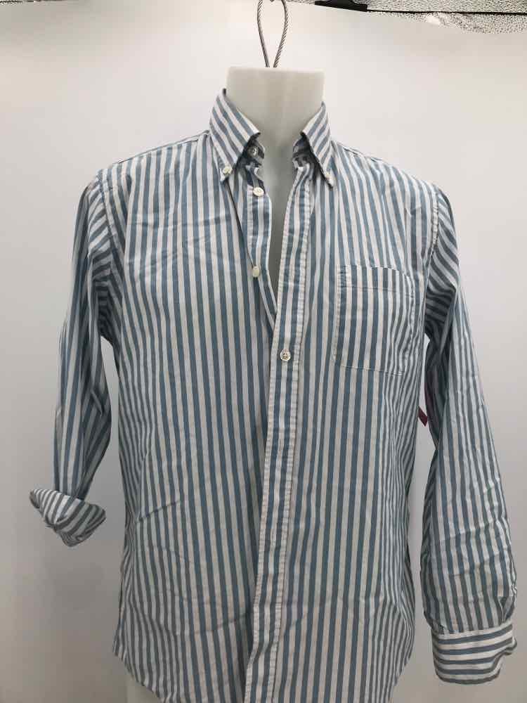 Brooks Brothers Blue Medium Stripe Men's Button Down