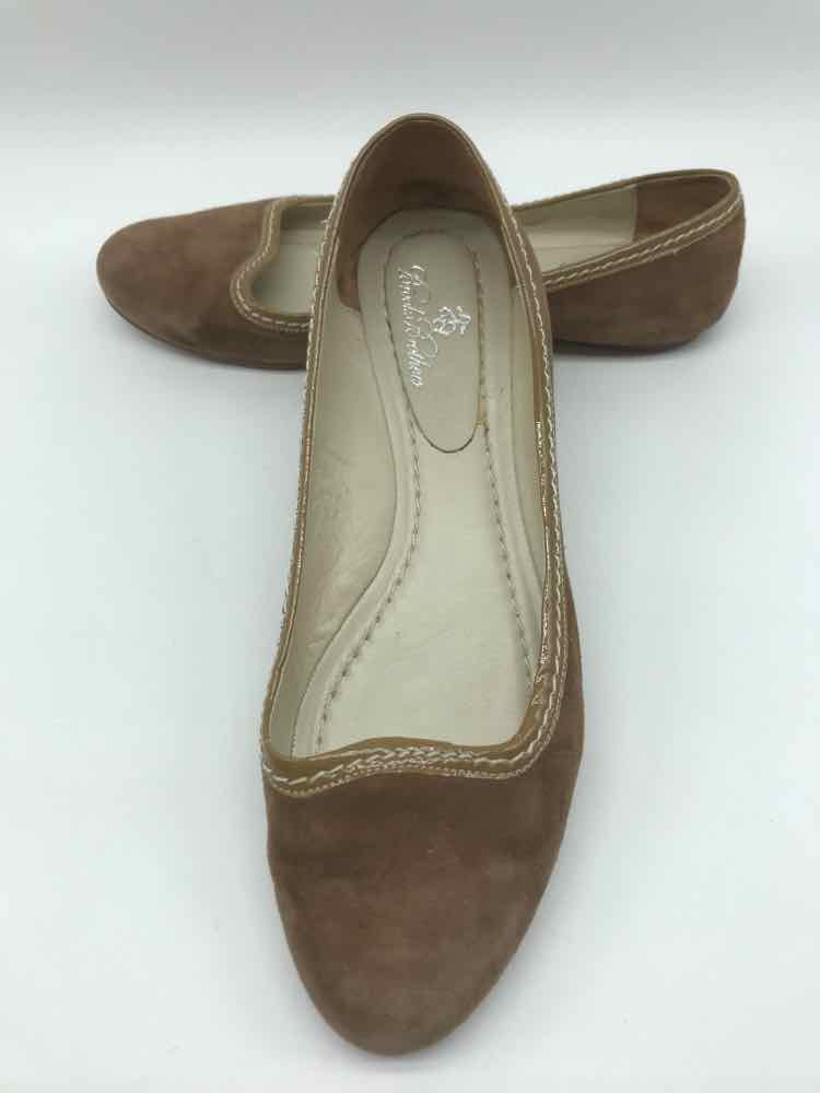 Brooks Brothers Brown Size 6.5 Suede Flat Loafers