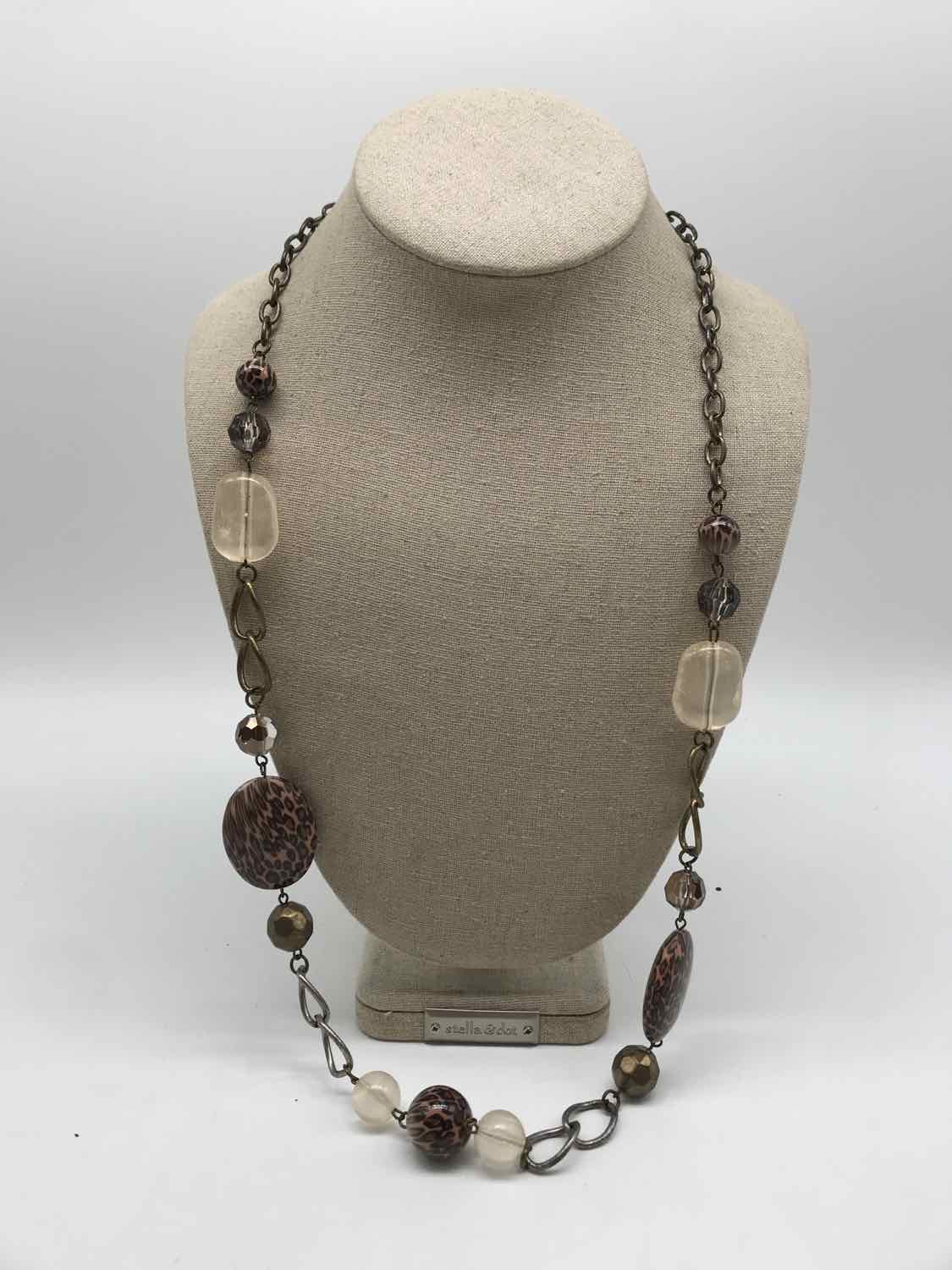 Brown Animal Print Chain Link