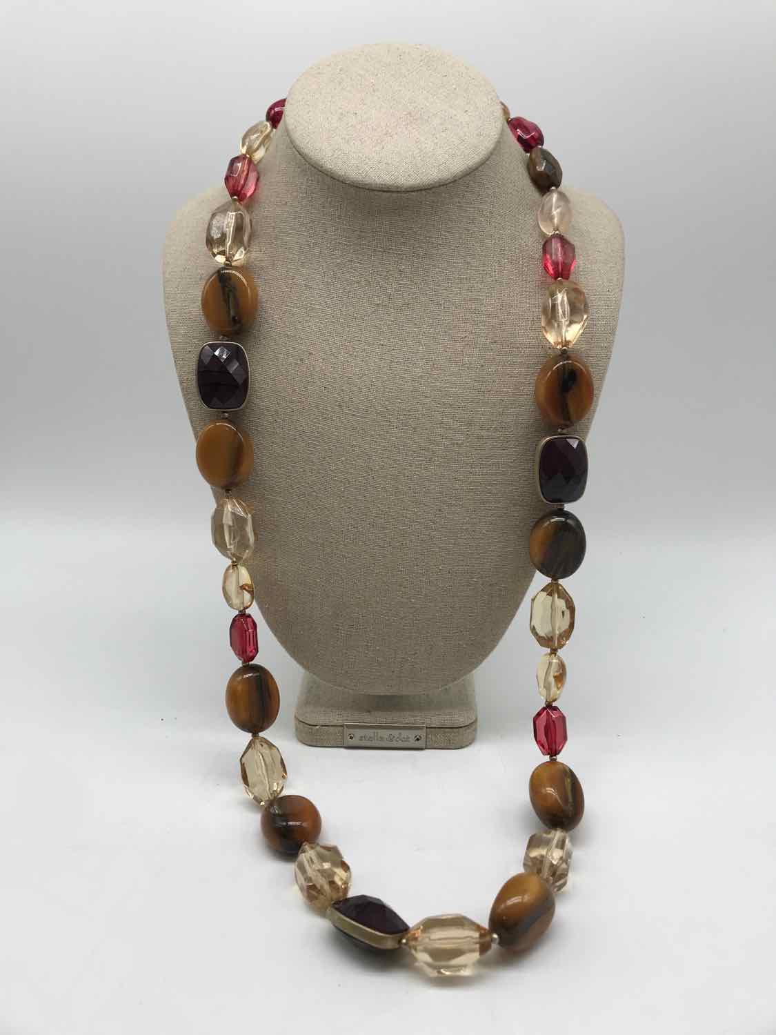 Brown Chunky Long Necklace