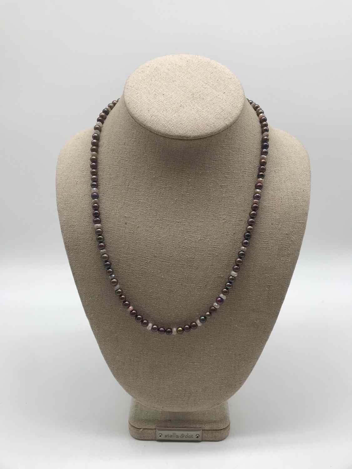 Brown Freshwater Pearls Beaded Necklace