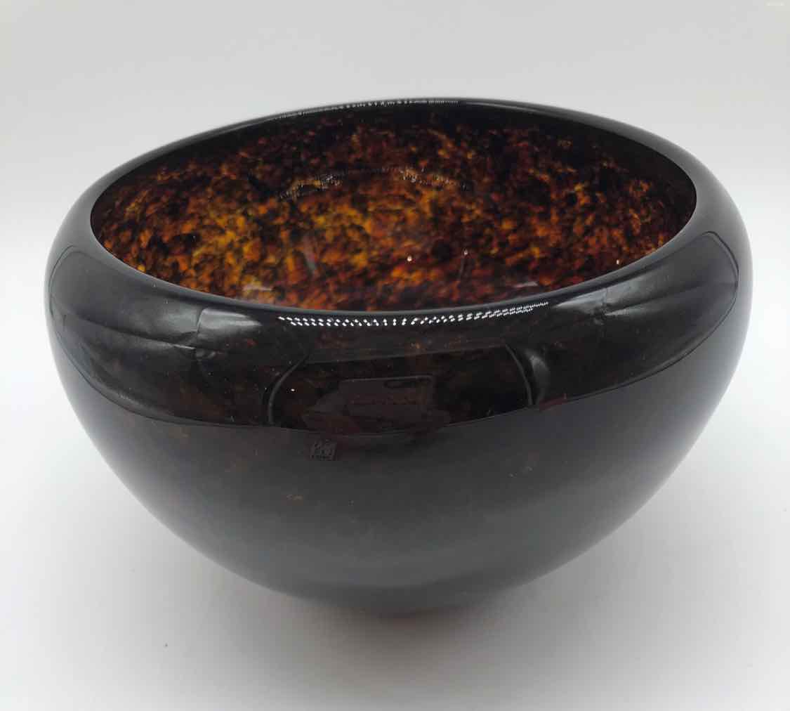 Brown Glass Decorative Bowl