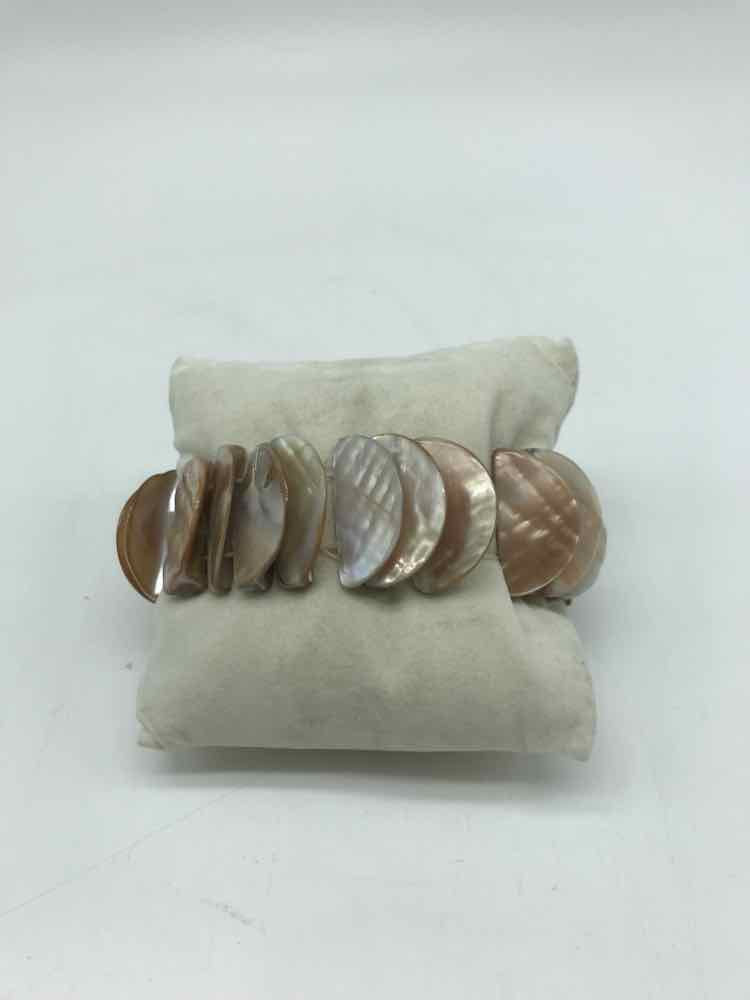 Brown Shell Stretchy Bracelet