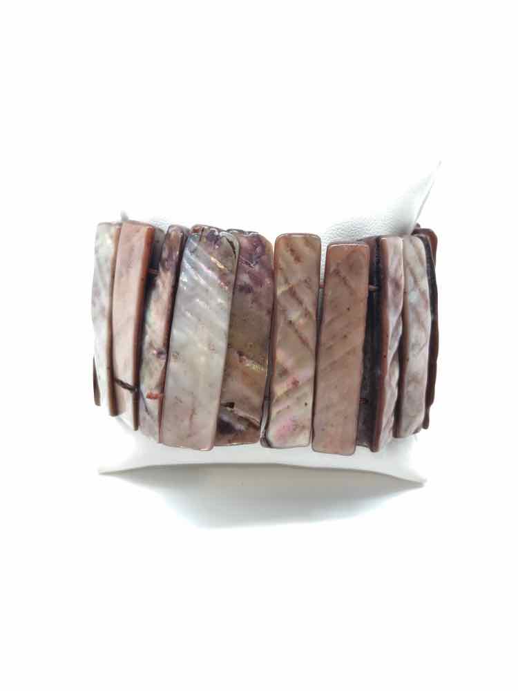 Brown Shell Stretchy Bracelet