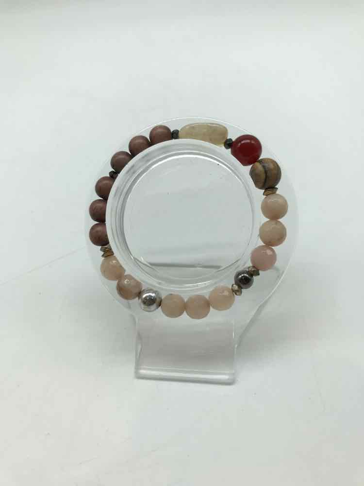 Brown Stone Stretchy Bracelet