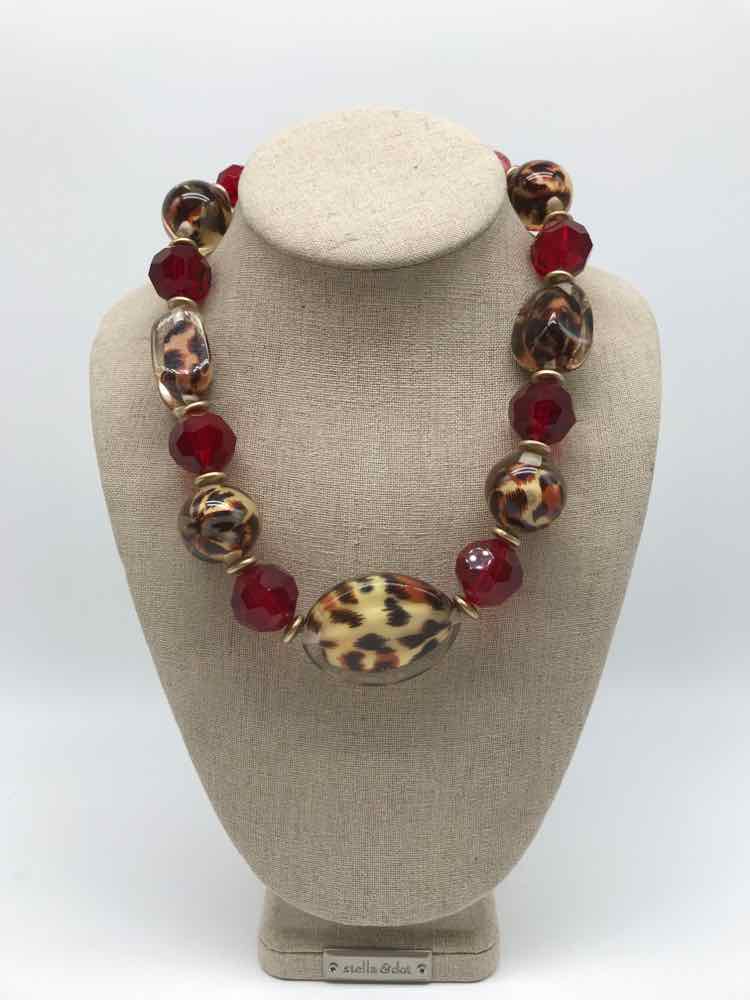 Brown Tortoise Chunky Necklace