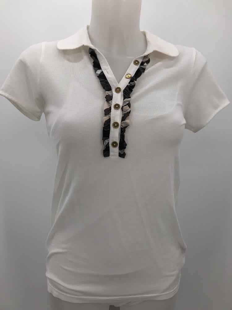 Burberry White Size Small Polo