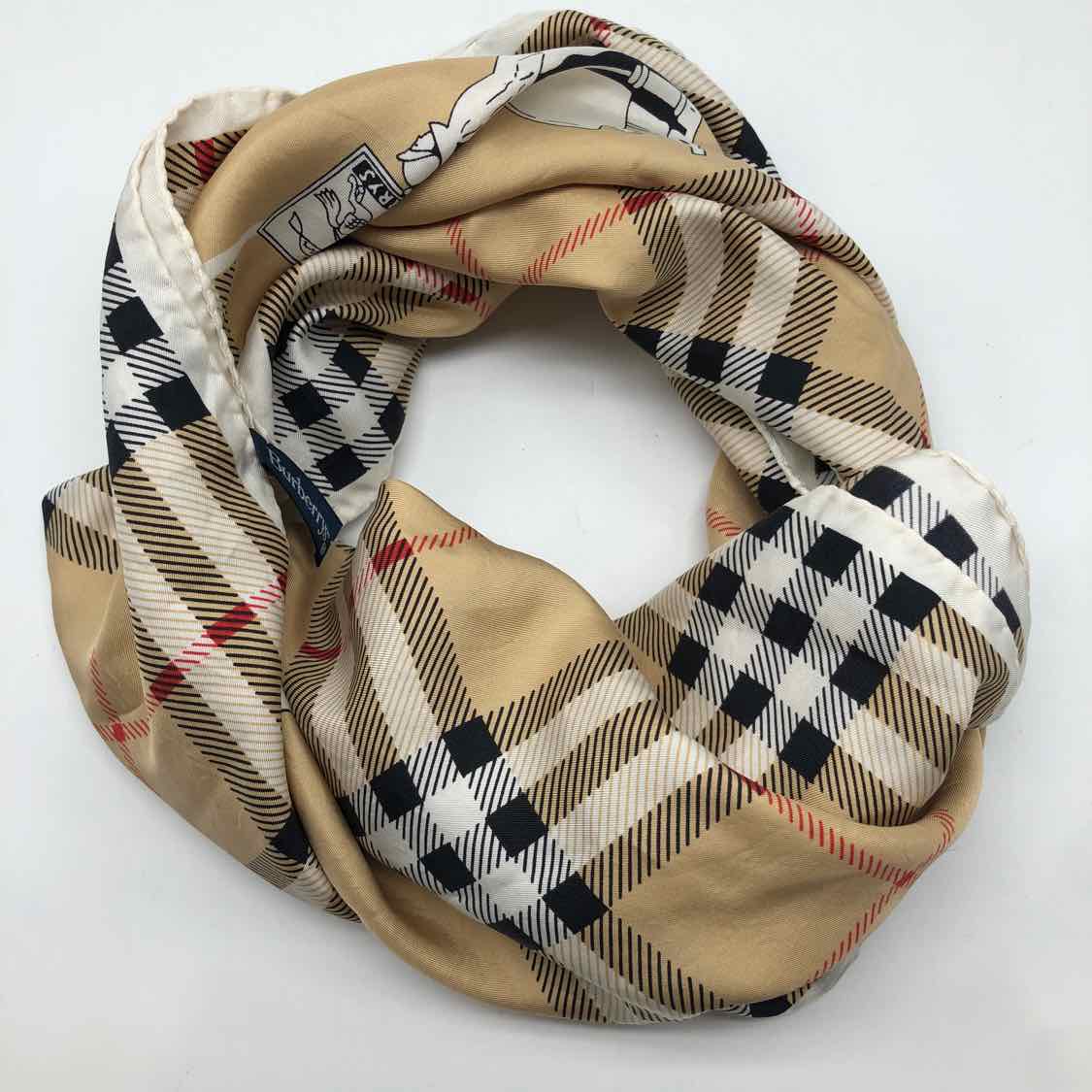 Burberry's Brown Vintage Graphic Scarves