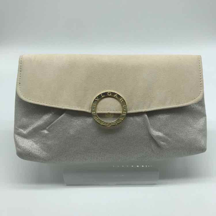 Bvlgari Silver Pouch Makeup Bag