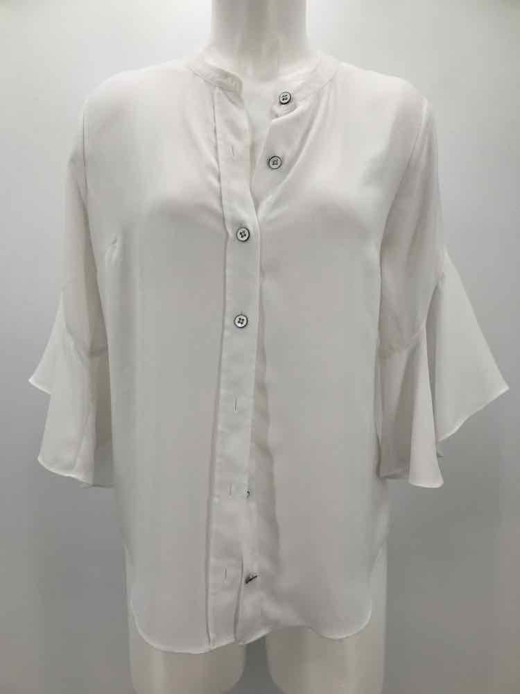 Cabi White Size Small Bell Sleeve Button Down