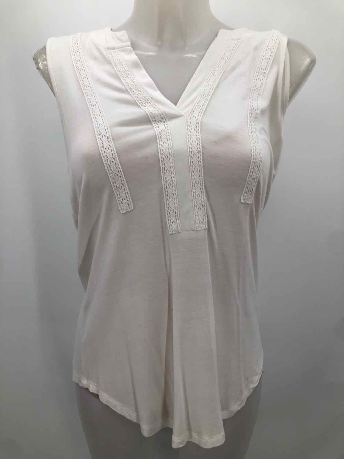 Cable & Gauge White Size Small Tank Top