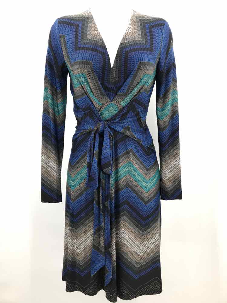 Cache Navy Size XS Short Long Sleeve Dress