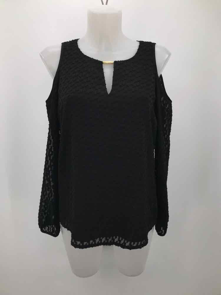 Calvin Klein Black Size Medium Textured Flowy Sleeveless Top