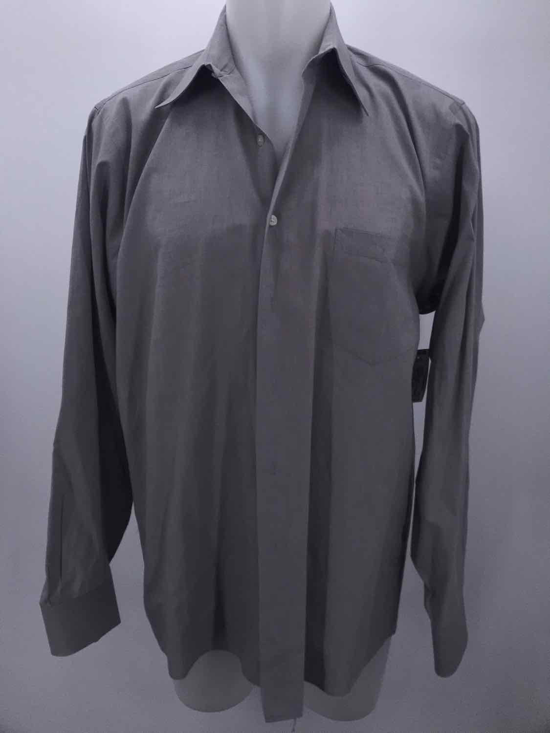 Calvin Klein Grey Large Cotton Men's Button Down