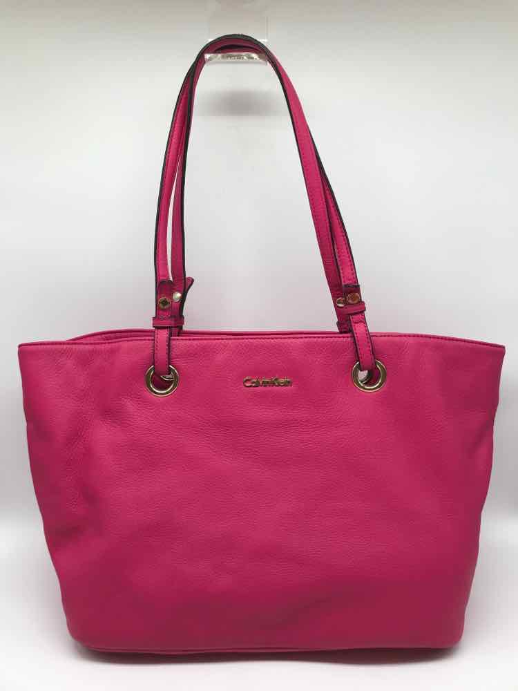 Calvin Klein Pink Shoulder Bag Leather Shoulder Bag