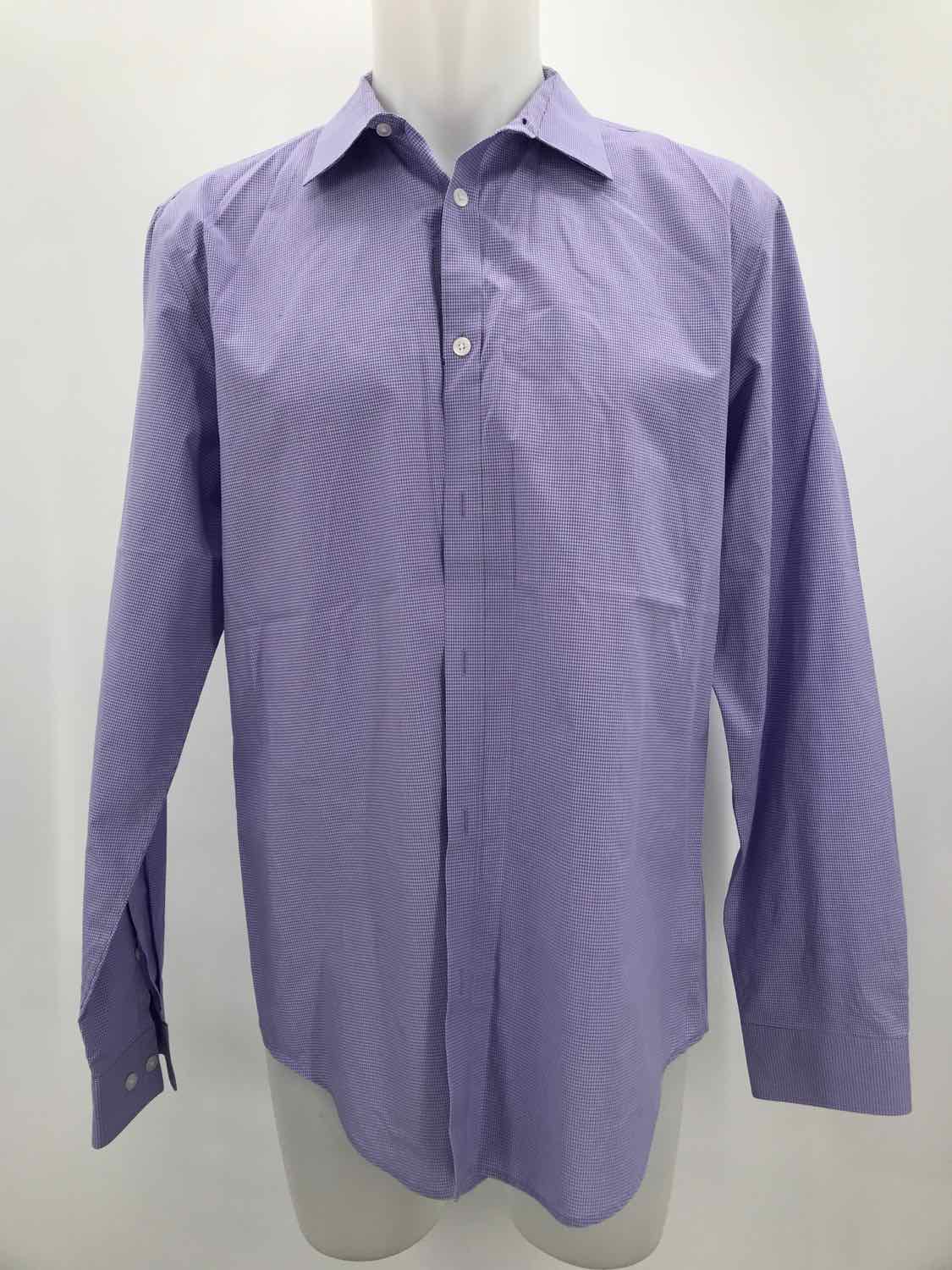 Calvin Klein Purple Large Men's Long Sleeve Shirt