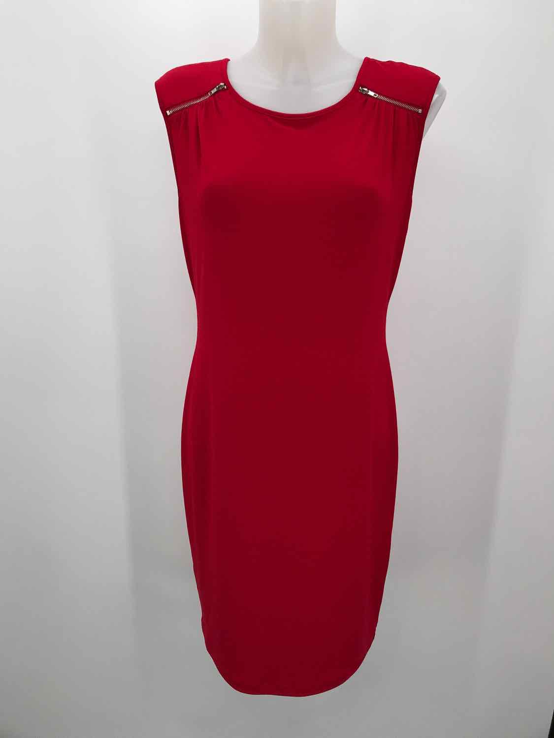 Calvin Klein Red Size Medium Short Sleeveless Dress