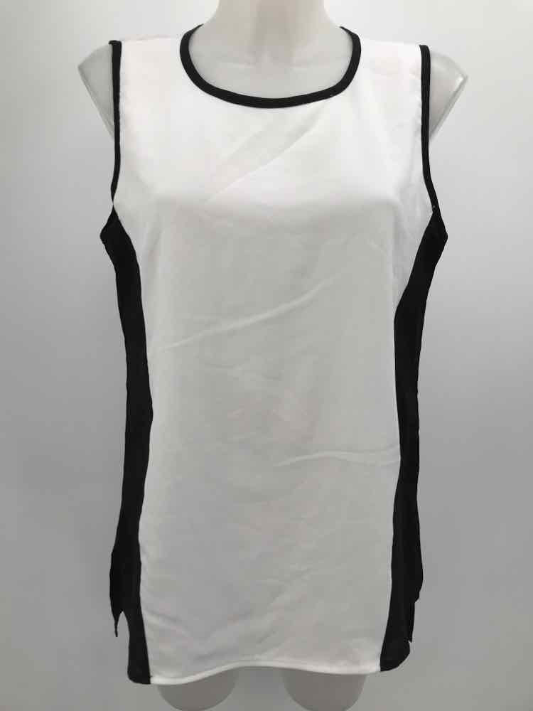 Calvin Klein White Size Medium Colorblock Tank Top